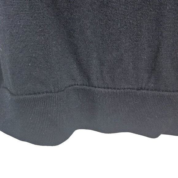 Zara Womens Sweater Black Deep V-Neck Tunic Size Medium Elegant Casual Everyday - Picture 4 of 8